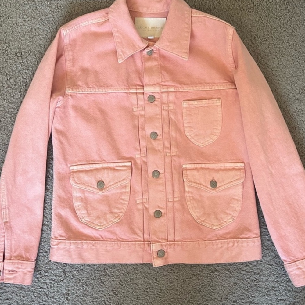 Lucky Pink Denim chore Jacket small